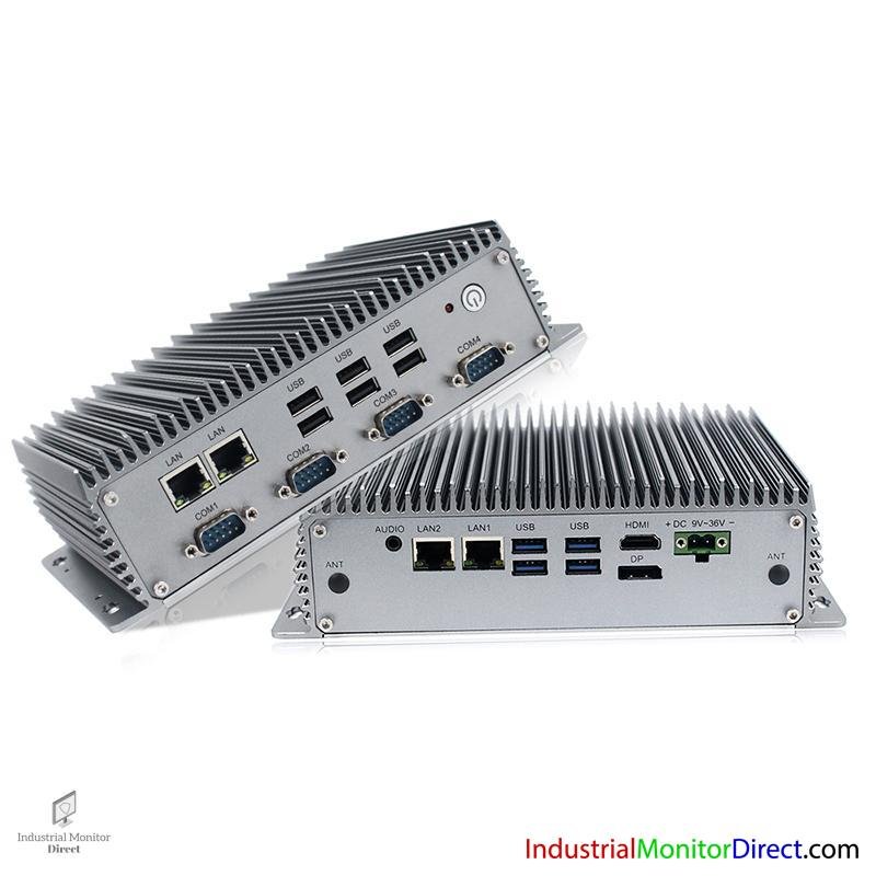 Industrial Fanless PC, 8th Gen Intel Core i5, Extended I/O