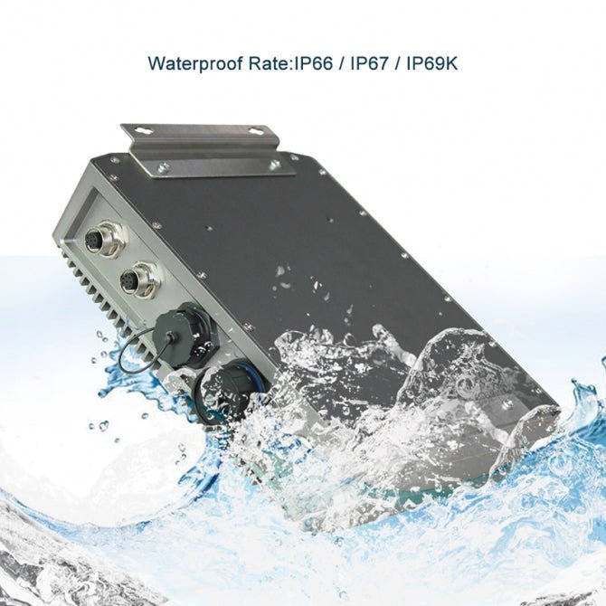 Industrial Fanless PC, 8th Gen Intel Core i7, IP69K Waterproof, Mini