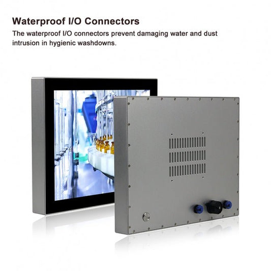17.3" Industrial Touchscreen Monitor, IP69K Waterproof Fully Enclosed, 1920x1080 (16:9) - 877487