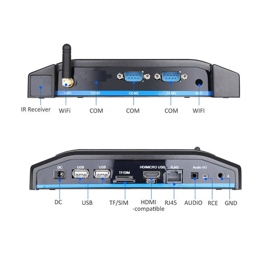 Industrial all-in-one Mini PC, Cortex-A53, Fanless, Android