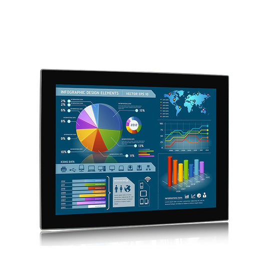 15" Industrial Touchscreen Monitor, IP65 Waterproof, 1024x768(4:3), Sunlight Readable - 939227