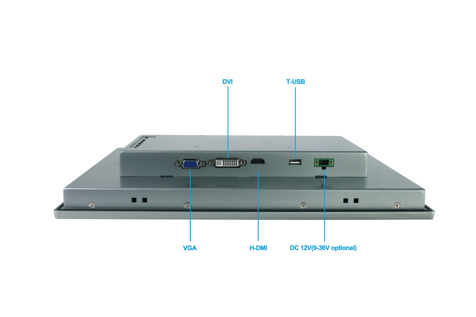15" Industrial Touchscreen Monitor, IP65 Waterproof, 1024x768(4:3), Sunlight Readable - 956541