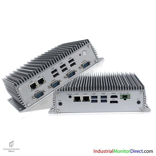 Industrial Fanless PC, 8th Gen Intel Core i7, Extended I/O